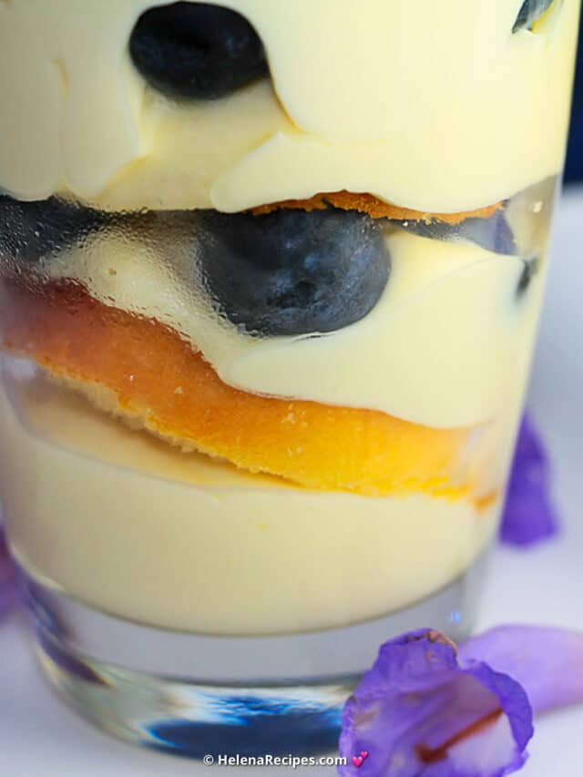 Deconstructed Cupcakes With Yogurt Cream