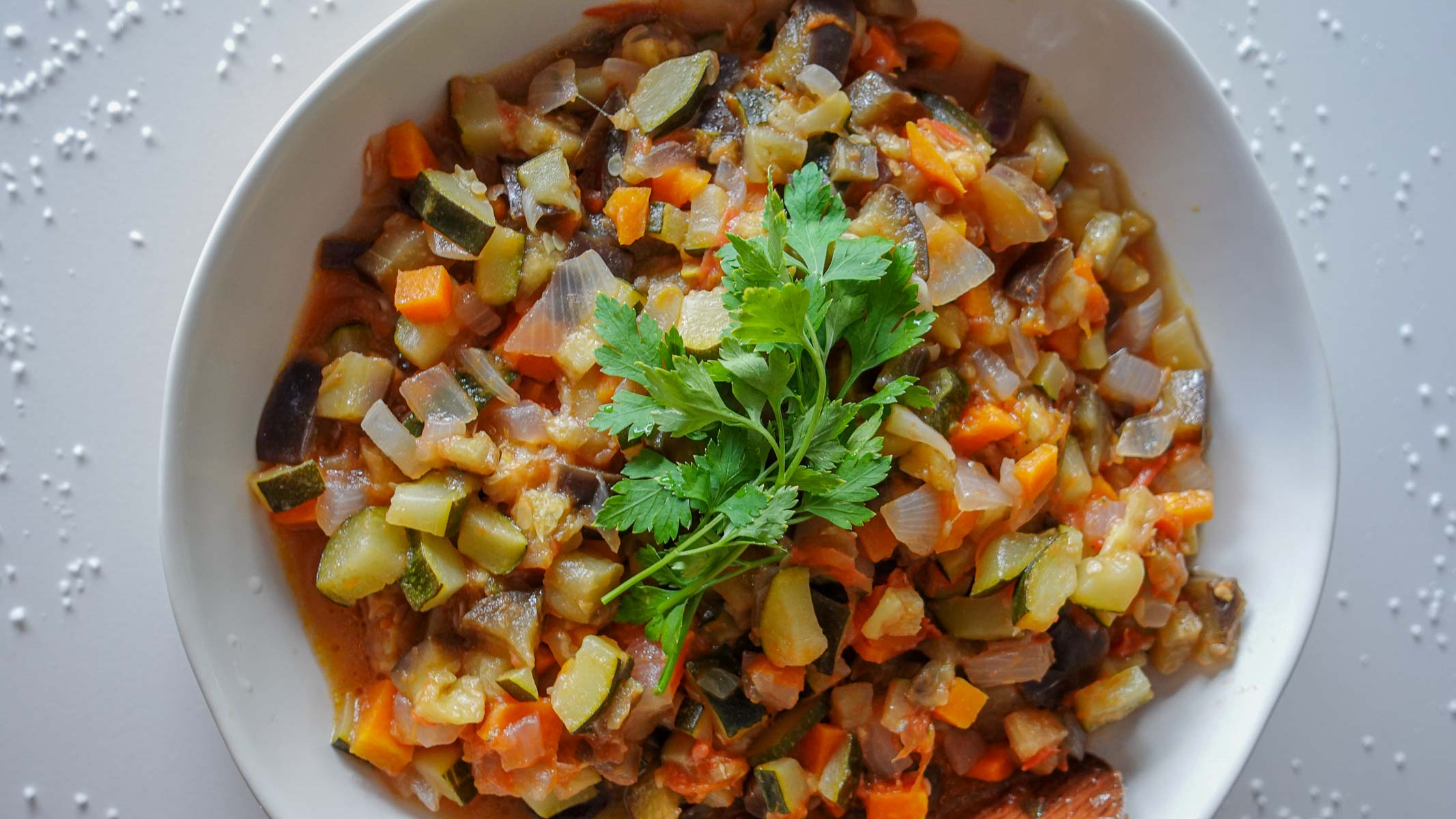 Delicious Vegetable Ragout in a bowl