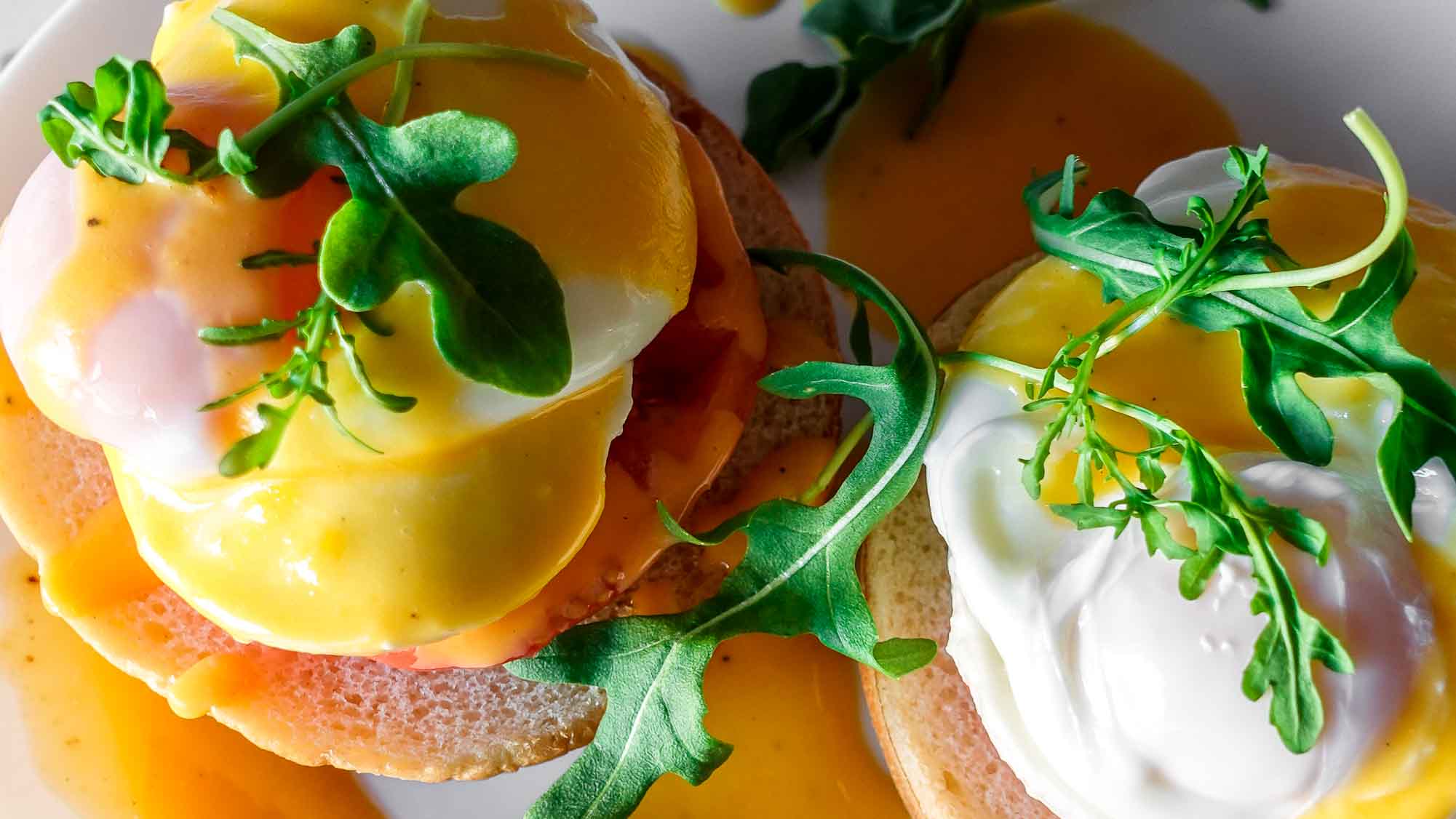 The best ever caprese eggs benedict served at home
